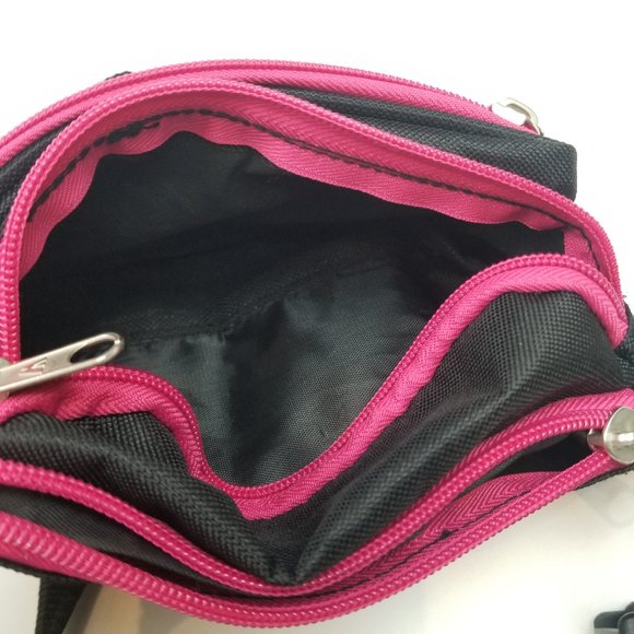 Everest Tourist Retro Black & Hot Pink Fanny Waist Pack NWOT - Picture 4 of 7
